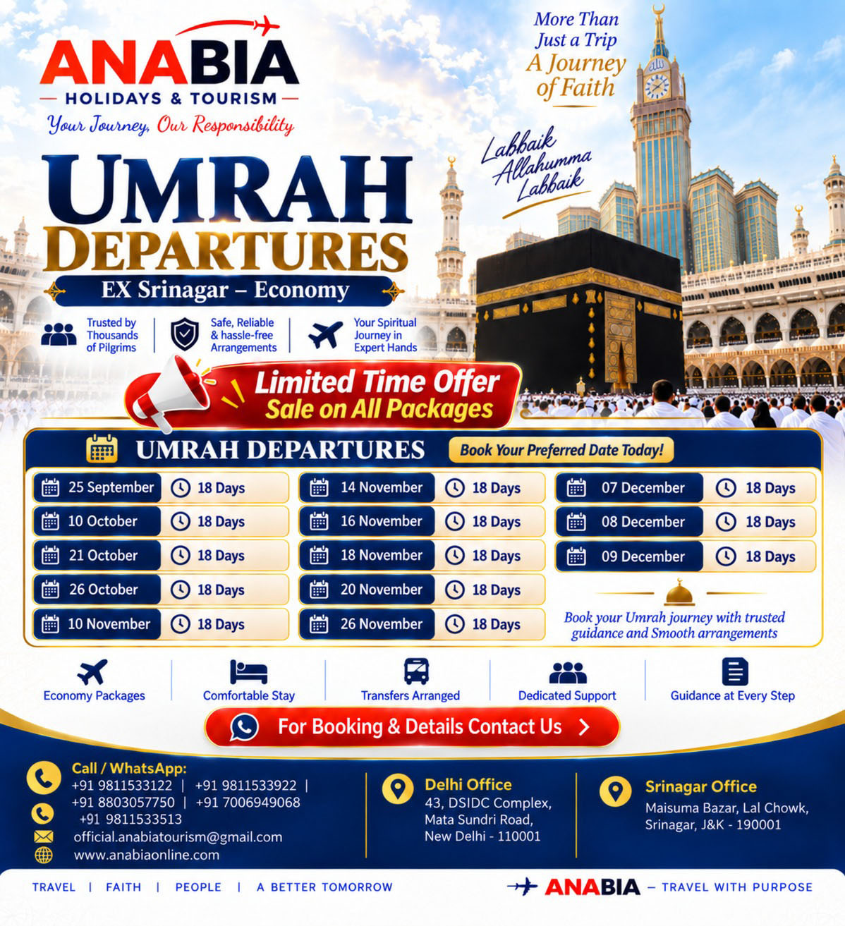 Srinagar Economy Umrah · 18 Days brochure
